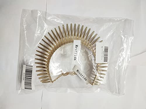 Mrotrida Women's Big African Necklace Adjustable Indian Style Bending Alloy Big Thorn Statement Collar Choker - Image 3