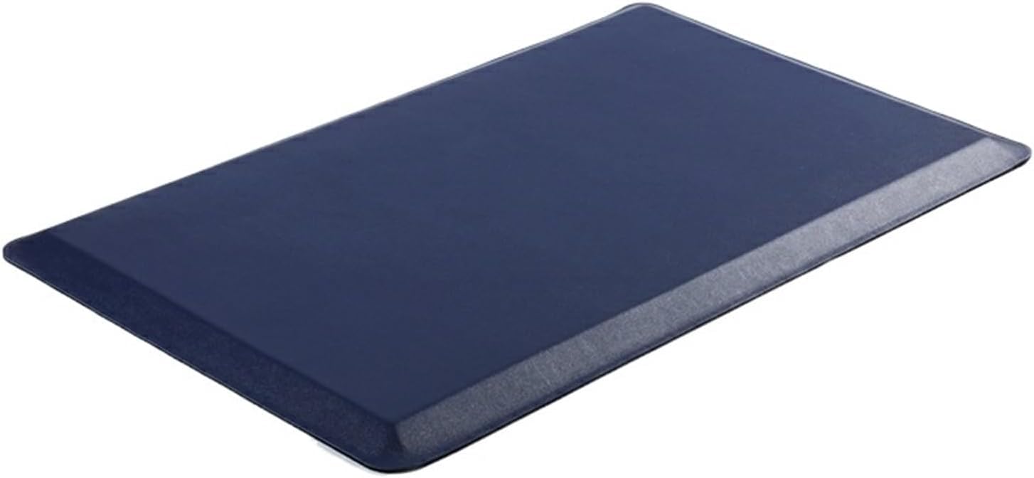 Tapis de cuisine anti-fatigue bleu 50x100x1,9 cm rembourré et antidérapant pour évier
