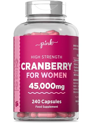 Pink Cranberry Capsules with Vitamin C 240 Vegan