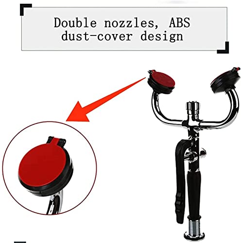 Équipement de douche de rinçage oculaire industriel en version murale durable
