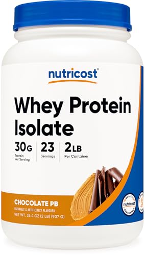 Image of Nutricost Whey Protein Isolate (Chocolate Peanut Butter, 2 Pound) Protein Powder