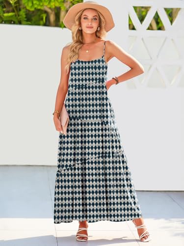 Image of ANRABESS Women Summer Casual Loose Sleeveless Sundress Spaghetti Strap Flowy Boho Linen Beach Vacation Maxi Long Dress