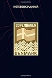 danish vintage möbel  Notebook Planner Copenhagen Denmark Danish Flag Vintage: 114 Pages, Money, 6x9 inch, Agenda, Home Budget, Planning, Planner, Personalized