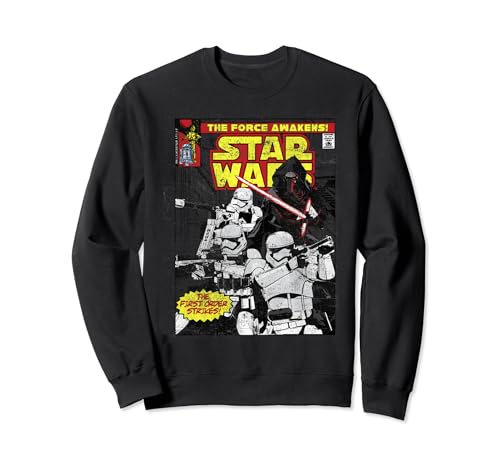 Sweatshirt Star Wars The Force Awakens au graphisme vintage de comic book authentique