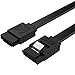 Price comparison product image SABRENT SATA III (6 Gbit/s) Straight Data Cable with Locking Latch for HDD/SSD/CD and DVD Drives (3 Pack - 20-Inch) in Black (CB-SFK3)