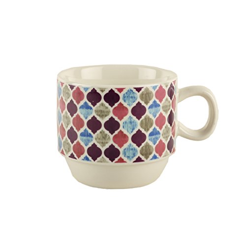 Image of Vibrance Set Of 4 Mugs With Stand