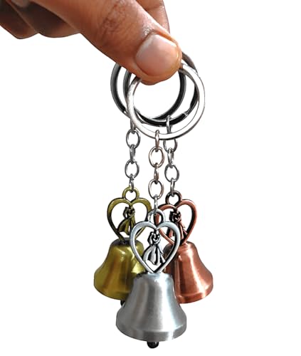 Image of Guardian Bell KeyChain Tibetan Key Chain Good Luck Key Chain
