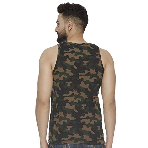 Veirdo Men's Cotton Printed Regular Fit Vest