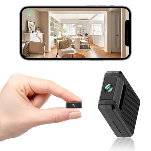Mini Wireless HD Security Camera Small Home WiFi 1080P Micro Nanny Cam with Motion Detection,Wide...