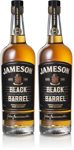 Jameson Black Barrel Whiskey Irlandés - 700 ml (Paquete de 2)