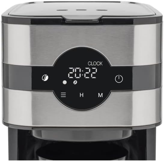 Close-up of the Electrolux EKF900 Coffee Maker's digital control panel