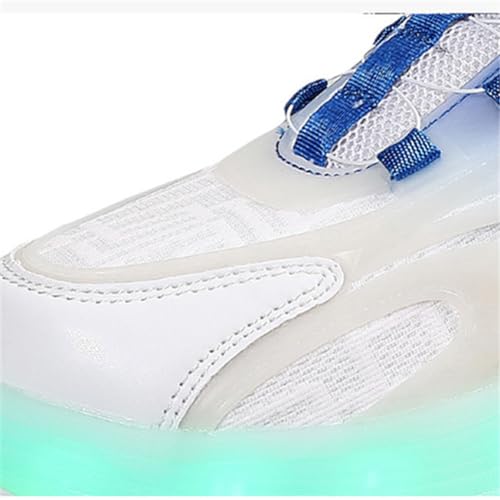 Kids Roller Skates Shoes Sneakers for Boys & Girls, Fashion Skateboarding Shoe Outdoor Parkour Shoes with 4-Wheels Unisex Retractable Skating Shoes for Children's Park Sports Walking3