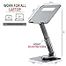 VIGLT Laptop Stand for Desk - Adjustable Height Laptop Riser with 360° Rotating Base, Foldable and Portable Laptop Stand, Suitable for All 10”-17” Laptops.