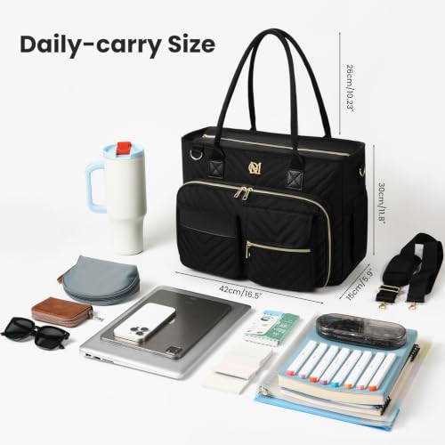 Bolso Tote para Mujer para Laptop y Trabajo 15.6 pulg miniatura 6