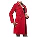 Produktbild U/A Damen Wollmäntel Elegant Lang Slim Winter Jacke Royal Mäntel & Jacken Gr. XXL, rot
