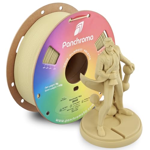 Image of Polymaker Panchroma PLA Beige 3D Printer Filament, 1.75mm, 1kg Spool, Easy to Print, High Speed Printing, Tangle Free, AMS Compatible, Perfect for Toys, Decor, Miniatures, Models & Cosplay