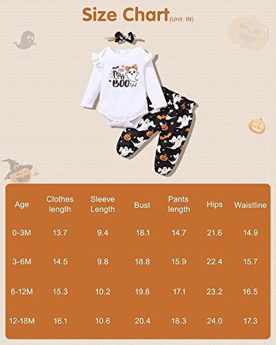 Image of DISAUR Baby Girls Clothes Newborn Infant Baby Girls Outfit Long Sleeve Ruffle Romper Floral Pants Headband Sets 0-18 Months