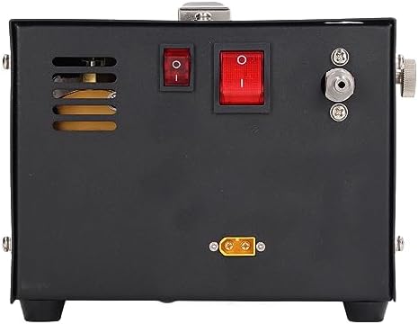 Miniatura 9 de Compresor de aire PCP, 4500Psi 30mpa 12V DC aceite sin agua bomba de alta presión compresor portátil PCP para pistola de aire y paintball