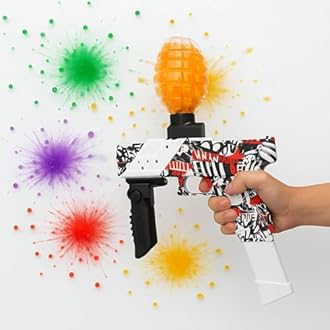 Verat 1 Packet Gel Water Balls/Water Beads/Refill Water Bead/Gel Blaster Ammo/Water Balls for Gun/Gel Balls for Kids/Gel Blaster Balls in Bottle/7-8mm Non-Toxic Water Beads Gel Guns(10000 White)