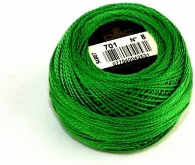 DMC Hilo de algodón Perle tamaño 8 701 - por bola de 0.35 oz