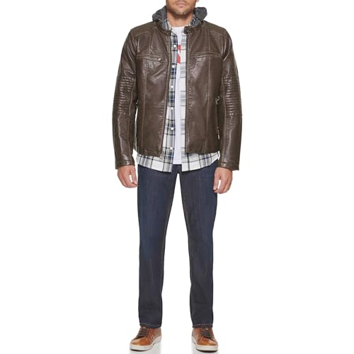 Image of Levi's Men's Faux Leather Racer Jacket