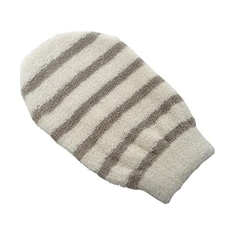 Toalla Natural Chic Franela Lino Algodón Raya Crema Taupe Cover