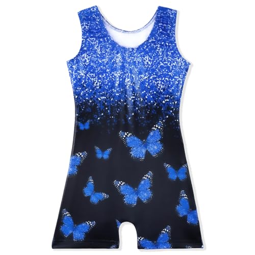 Image of HOZIY Gymnastics Leotards for Girls Unicorn Aurora Rainbow Mermaid Dinosaur Cupcake Sparkle Biketard Toddlers Kids Children