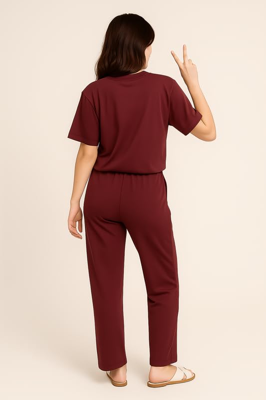 Image of My Swag Womens Cotton Night Suit | T-Shirt and Lower | Summer and Winter Sleepwear