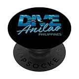 Tauchen Sie in Anilao, Philippinen, Tauchausflug, Tauchertee PopSockets mit austauschbarem PopGrip