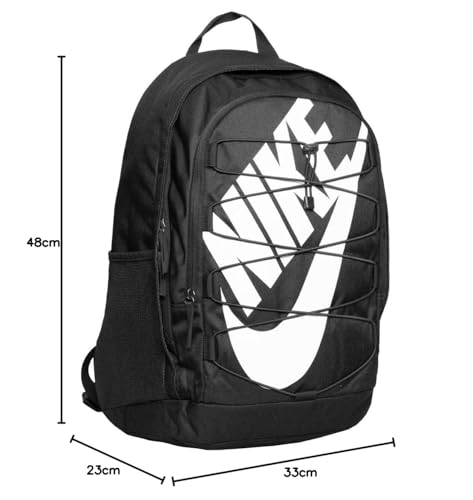 Nike 25 Ltrs Black/Black/White Casual Backpack (BA5883-013), M