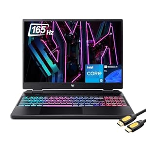 acer Predator Helios Neo 16 Gaming Laptop, 16″ WUXGA 165Hz, Intel 13th Gen Core i5-13500HX, GeForce RTX 4050, 16GB DDR5, 1TB NVMe 4.0, 4-Zone RGB KB, TB 4, WiFi 6, RJ45, Webcam, SPS HDMI, Win 11 Pro
