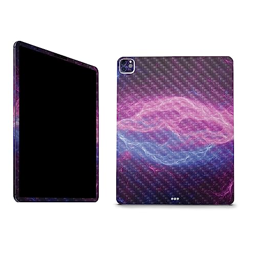 Image of MightySkins Carbon Fiber Skin Compatible with Apple iPad Pro 12.9 inch M2 6th Gen (2022) Full Wrap Kit - Raw Energy | Protective, Durable Textured Carbon Fiber Finish | Easy to Apply | Made in The USA