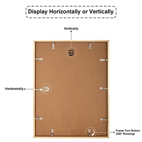 Anozie 18X24 Frame Gold, Simple Designed Poster Frame Set With Hd Plexiglass For Wall Mounting, 1 Pack #TOP4