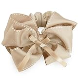 [ジュエルボックス] JewelVOX シュシュ ヘアアクセサリー レディース リボン グログラン 大人 おしゃれ ベージュ