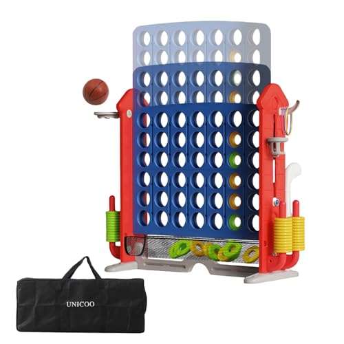 UNICOO Giant 4 in A Row Game with Carry Bag,