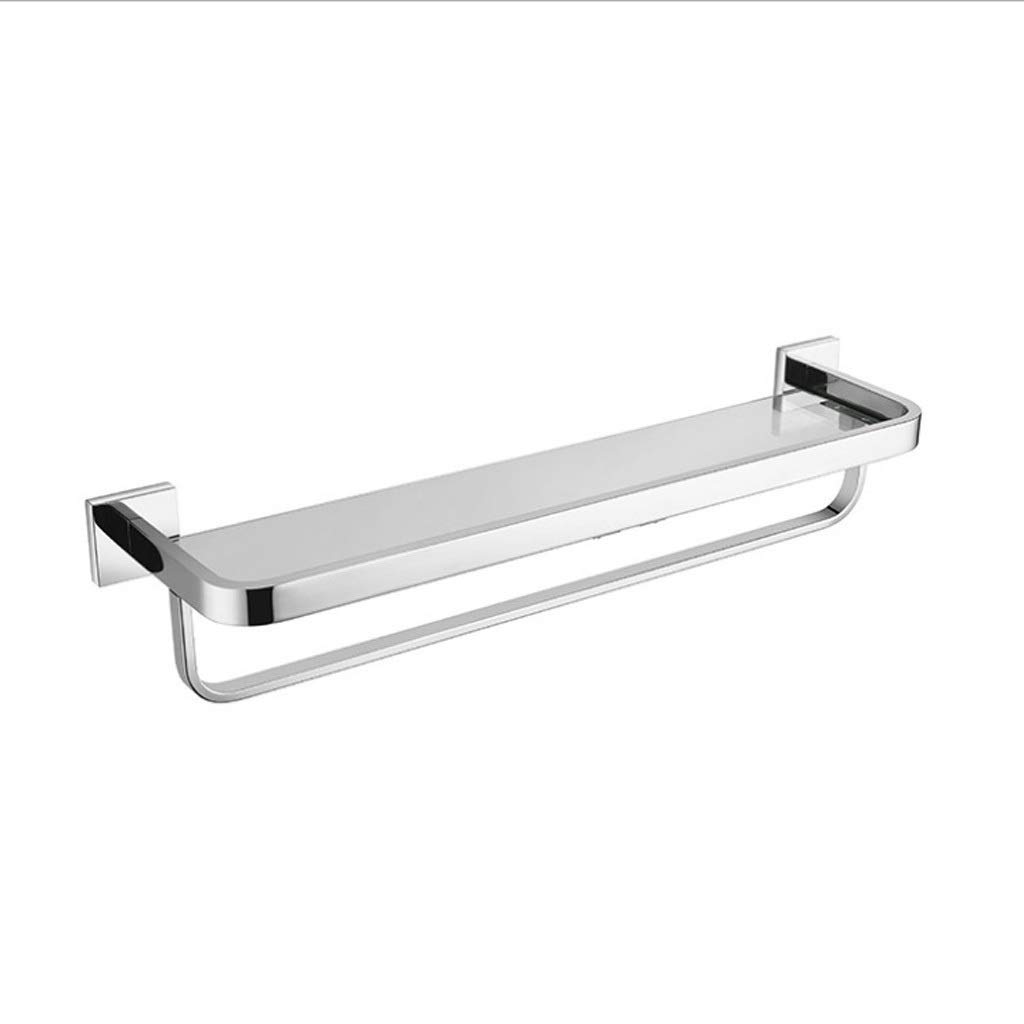 Porte-serviettes de salle de bain luxe en inox 304 et verre trempé moderne