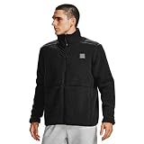Under Armour Men's UA Legacy Sherpa Full Zip Jacket (Black / Pitch Gray, X-large)