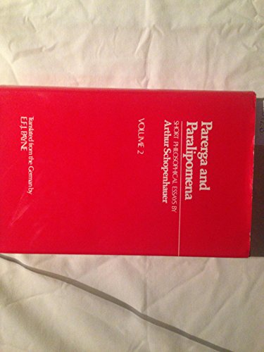 Parerga and Paralipomena: Short Philosophical E... 0198245270 Book Cover