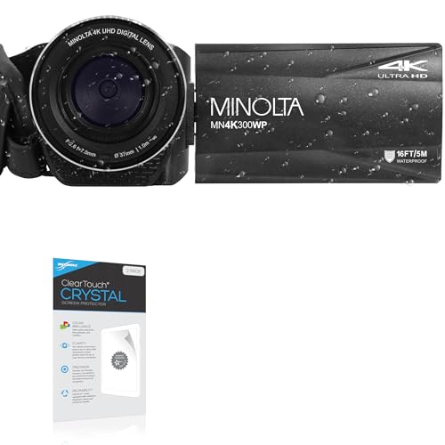 BoxWave Screen Protector Compatible with Minolta MN4K300WP - ClearTouch Crystal (2-Pack), HD Film Skin - Shields from Scratches
