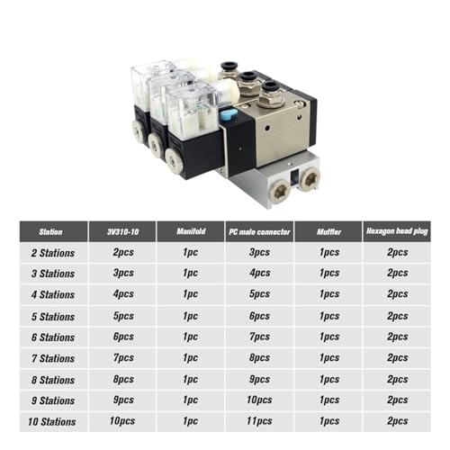 Électrovanne normalement ouverte 3V310-10-NO pour automatiser les lignes d'assemblage - 4