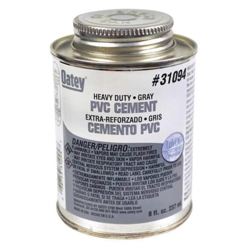 Image of Oatey Pipe Cement,8 fl oz,Gray 31094-1 Each