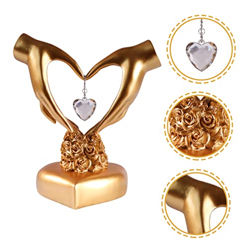 HOMSFOU 2 Peças Enfeites De Amor Decorações De Casamento Decoração De Mesa De Jantar Decoração De Ca