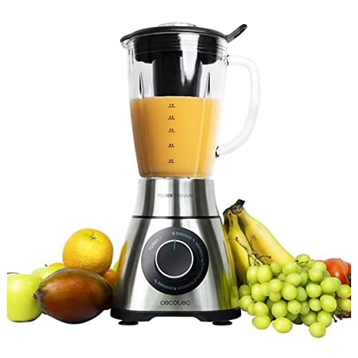 Cecotec 4140 - Batidora de vaso Power Black Titanium 1300 PerfectMix