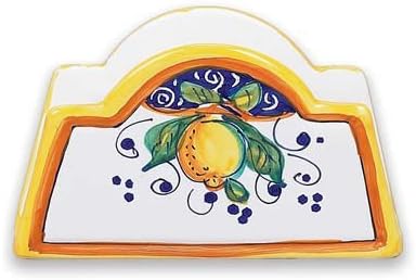 Arte D'Italia Imports Hand Painted Alcantara Napkin Holder From Italy