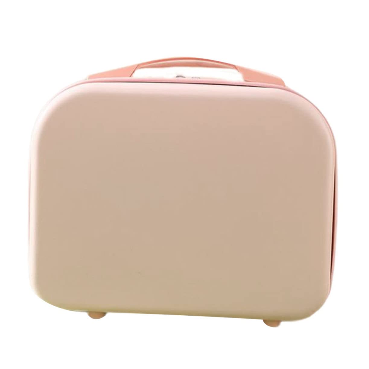 Piccola Borsa Cosmetica da Viaggio 14 Pollici in Abs Rosa | Compatta e Portatile, per Viaggio e Campeggio, Formato Mini, Adatta a Signora e Amiche