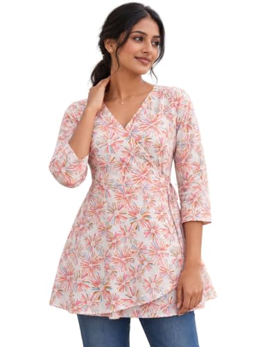 Image of feranoid Women Cotton Angrakha Kurti