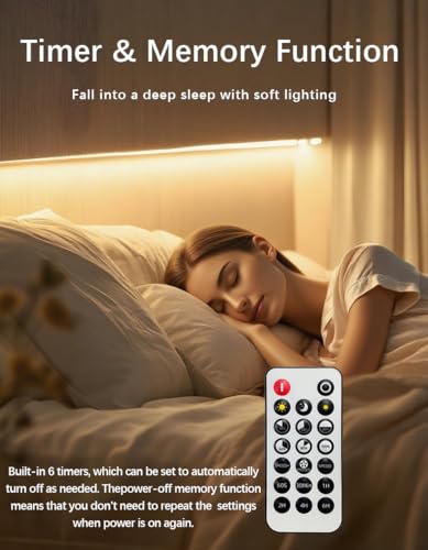 Image of COB LED Strip Light 16.4ft, Warm White 3000K,CRI93+ Super Bright High Lumen,Dimmable 24V Flexible LED Tape Light with RF Remote,for Cabinets,Bedroom&Office DIY Lighting