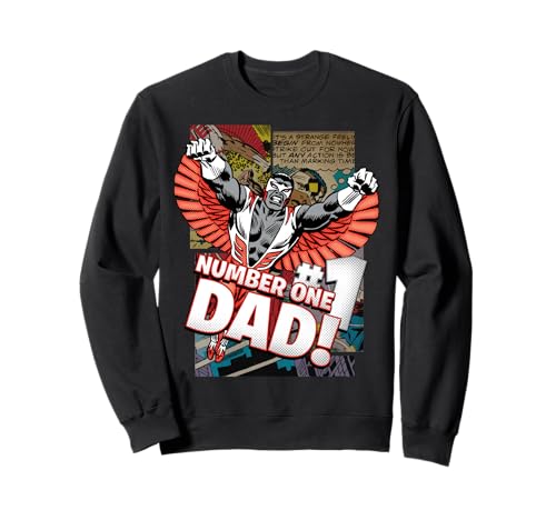 Image of Marvel Avengers The Falcon Number One Dad Father's Day Sweatshirt