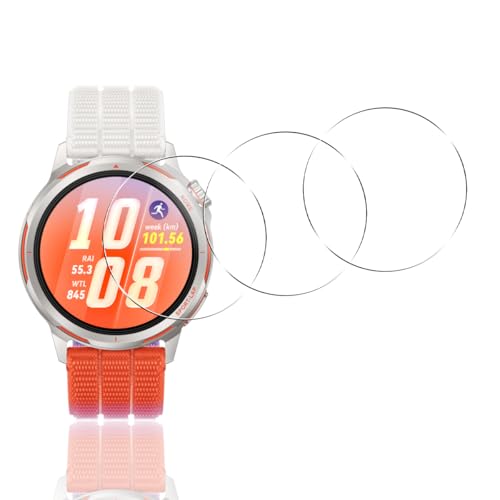 【3枚セット】 用 HUAWEI WATCH GT Runner 2 ガラスフィルム HUAWEI スマートウォッチ GT Runner 2 フィルム 【 日本硝子素材 9H強度 】 対応 ファーウェイ WATCH GT Runner 2 保護フィルム 強化ガラス 高透過率 3D Touch対応 厚さ0.26 超薄型 飛散防止 高感度 耐衝撃 指紋・汚れ防止 ゼロ気泡 簡単貼り付け
