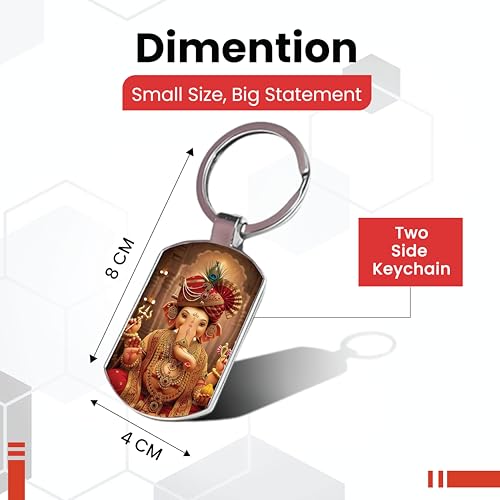 Image of Premium Printed Metal Keychain for Men & Women | High-Definition Artwork Print | Durable Key Ring for Car, Bike, Home & Office Keys | Stylish Decorative Key Holder Gift